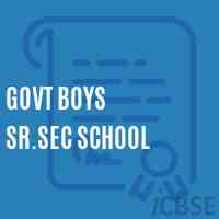 Govt Boys Sr.Sec School Logo