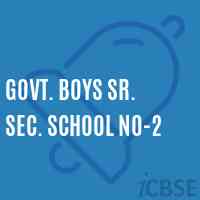 Govt. Boys Sr. Sec. School No-2 Logo