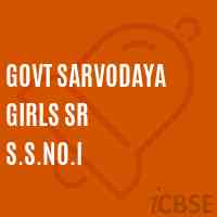 Govt Sarvodaya Girls Sr S.S.No.I School Logo
