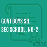 Govt Boys Sr. Sec School, No-2 Logo