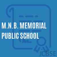 M.N.B. Memorial Public School Logo