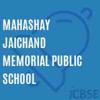 Mahashay Jaichand Memorial Public School Logo