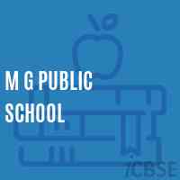 M G Public School Logo