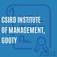 CSIRD Institute of Management, Gooty Logo