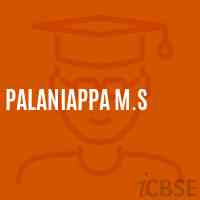 Palaniappa M.S Middle School Logo