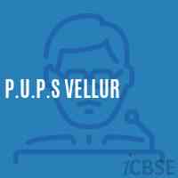 P.U.P.S Vellur Primary School Logo