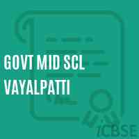 Govt Mid Scl Vayalpatti Middle School Logo