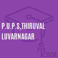P.U.P.S,Thiruvalluvarnagar Primary School Logo