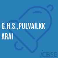 G.H.S.,Pulvailkkarai Secondary School Logo