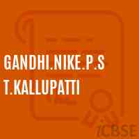 Gandhi.Nike.P.S T.Kallupatti Primary School Logo