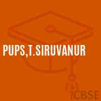 Pups,T.Siruvanur Primary School Logo