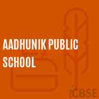 Aadhunik Public School Logo