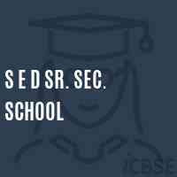 S E D Sr. Sec. School Logo