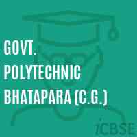 Govt. Polytechnic Bhatapara (C.G.) College Logo