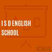 I S D English School Logo