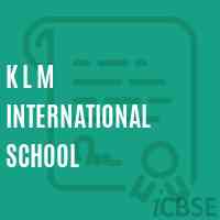 K L M International School Logo