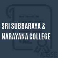 Sri Subbaraya & Narayana College Logo