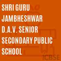 Shri Guru Jambheshwar D.A.V. Senior Secondary Public School Logo
