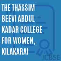 The Thassim Beevi Abdul Kadar College for Women, Kilakarai Logo