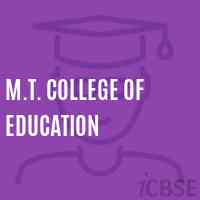 M.T. College of Education Logo