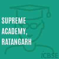 Supreme Academy, Ratangarh School Logo