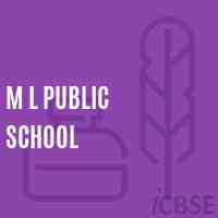 M L Public School Logo