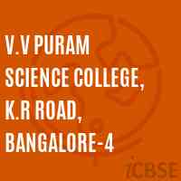 V.V Puram Science college, K.R Road, Bangalore-4 Logo
