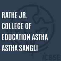 Rathe Jr. College of Education Astha Astha Sangli Logo