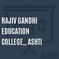 Rajiv Gandhi Education College,, Ashti Logo