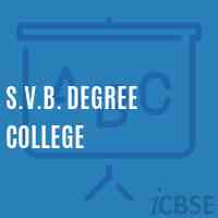 S.V.B. Degree College Logo