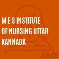 M E S Institute of Nursing Uttar Kannada Logo
