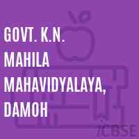 Govt. K.N. Mahila Mahavidyalaya, Damoh College Logo