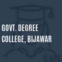 Govt. Degree College, Bijawar Logo