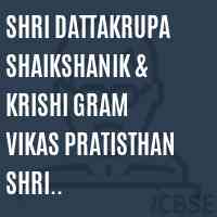 Shri Dattakrupa Shaikshanik & Krishi Gram Vikas Pratisthan Shri Siddhivinayak Polytechnic Karjat Ahmednagar College Logo