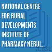 National Centre For Rural Developments Institute of Pharmacy Nerul Navi Mumbai Logo