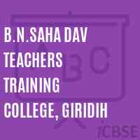 B.N.Saha Dav Teachers Training College, Giridih Logo
