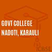 Govt College Nadoti, Karauli Logo