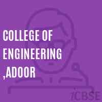 College of Engineering ,Adoor Logo