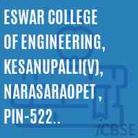 Eswar College of Engineering, Kesanupalli(V), Narasaraopet , PIN-522 601(CC-JE) Logo