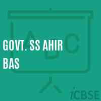 Govt. Ss Ahir Bas Secondary School Logo