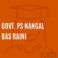 Govt. Ps Nangal Bas Raini Primary School Logo