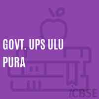 Govt. Ups Ulu Pura Middle School Logo