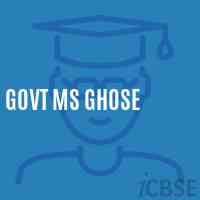 Govt Ms Ghose Middle School Logo