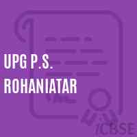 Upg P.S. Rohaniatar Primary School Logo