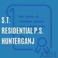 S.T. Residential P.S. Hunterganj Primary School Logo