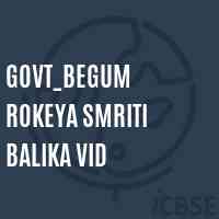 Govt_Begum Rokeya Smriti Balika Vid Senior Secondary School Logo