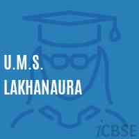 U.M.S. Lakhanaura Middle School Logo