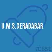 U.M.S.Geradabar Middle School Logo