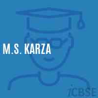 M.S. Karza Middle School Logo