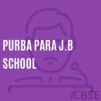 Purba Para J.B School Logo
